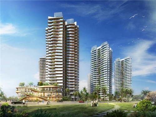 珠江·俪豪高隆湾是海南省著名旅游风景区之一，位于海南文昌市高隆湾旅游度假区东边，东临南海，地块分为两片区，用地面面积分别为14.06公顷和9.77公顷。高隆湾面临浩瀚南海，风平浪缓，水洁沙白，海岸椰林成带，风高隆湾高隆湾景秀丽，四季常春，水温宜人。早晨，海上日出，红霞满天，波光粼粼，相映成趣；鸥群低翔，泳后晨晒，身暖洋洋。太阳偏西，岸上椰林影覆水面，彤云缀空，凉风习习，海中晚浴，身爽心怡，疲劳消遁，醉迷忘归。由于这样，高隆湾便被誉为“天然泳场”，海内外游客闻名纷来沓至。